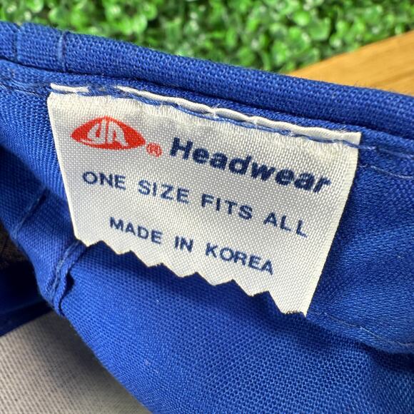 Vintage Mustang Made In Korea Adult Snapback Hat Blue Headwear Cap Rope - Picture 7 of 7